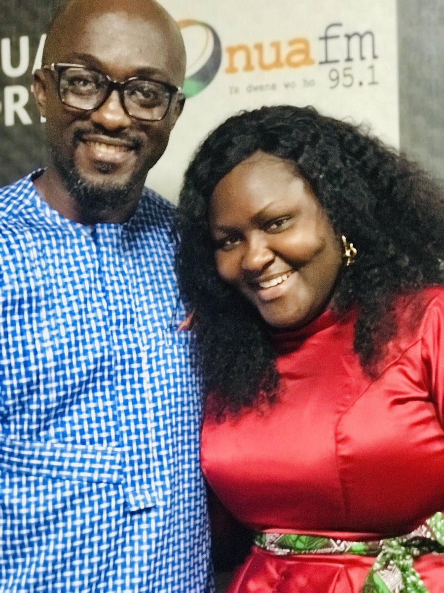 DaPrinceGh1's tweet photo. With one Ghana’s gorgeous, adorable and sweet actresses and presenter extraordinaire AJ Pounds  @onua95.1fm yesterday.
Great time on radio as a pundit with her as host on Anigye Mmere….
AJ, as for your sweet singing voice we must do a collabo ooo, what do you say? https://t.co/c5Yf7GMb6J