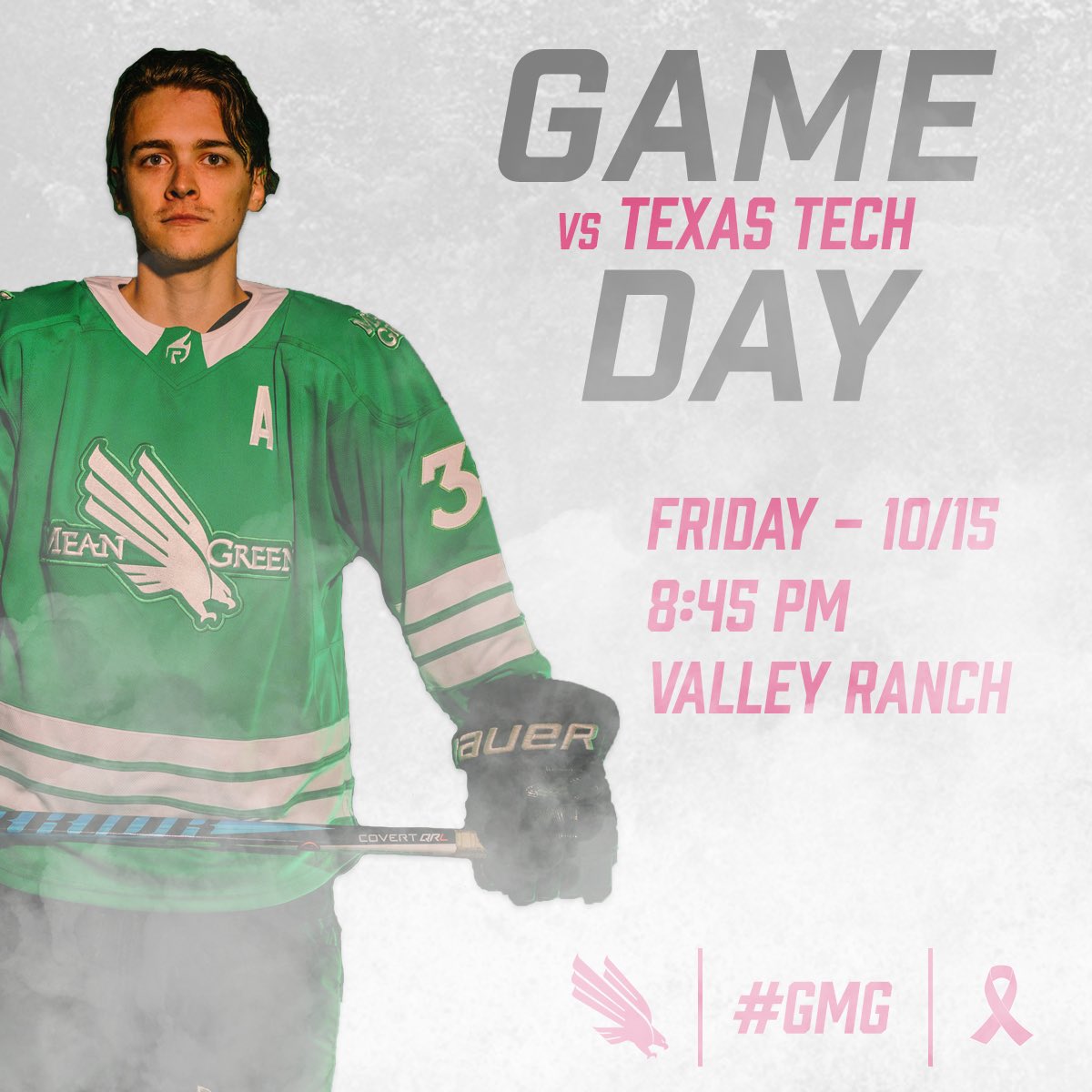 meangreenhc's tweet photo. ๐ข MEAN GREEN GAMEDAY โช๏ธ
๐ Texas Tech
๐ Valley Ranch
โฐ 8:45 PM
๐บ YouTube (UNT Hockey)
๐ FREE
Join us tonight at Valley Ranch for the first of two games against Texas Tech as we #PinkOutTheRink!
#GMG #NorthTexasHockey #BeatTech https://t.co/oDT3epFCQL