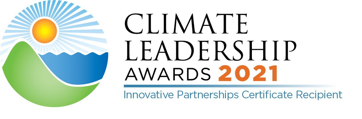Proud to receive a Climate Leadership Award with United, Microsoft & other large companies at #TheCLC. @CityofGeneva @MayorBurns accepted the Innovative Partnership award on behalf of all who helped create the #ClimateActionPlan. bit.ly/3BZIp2d
@NOAAClimate @C2ES_org
