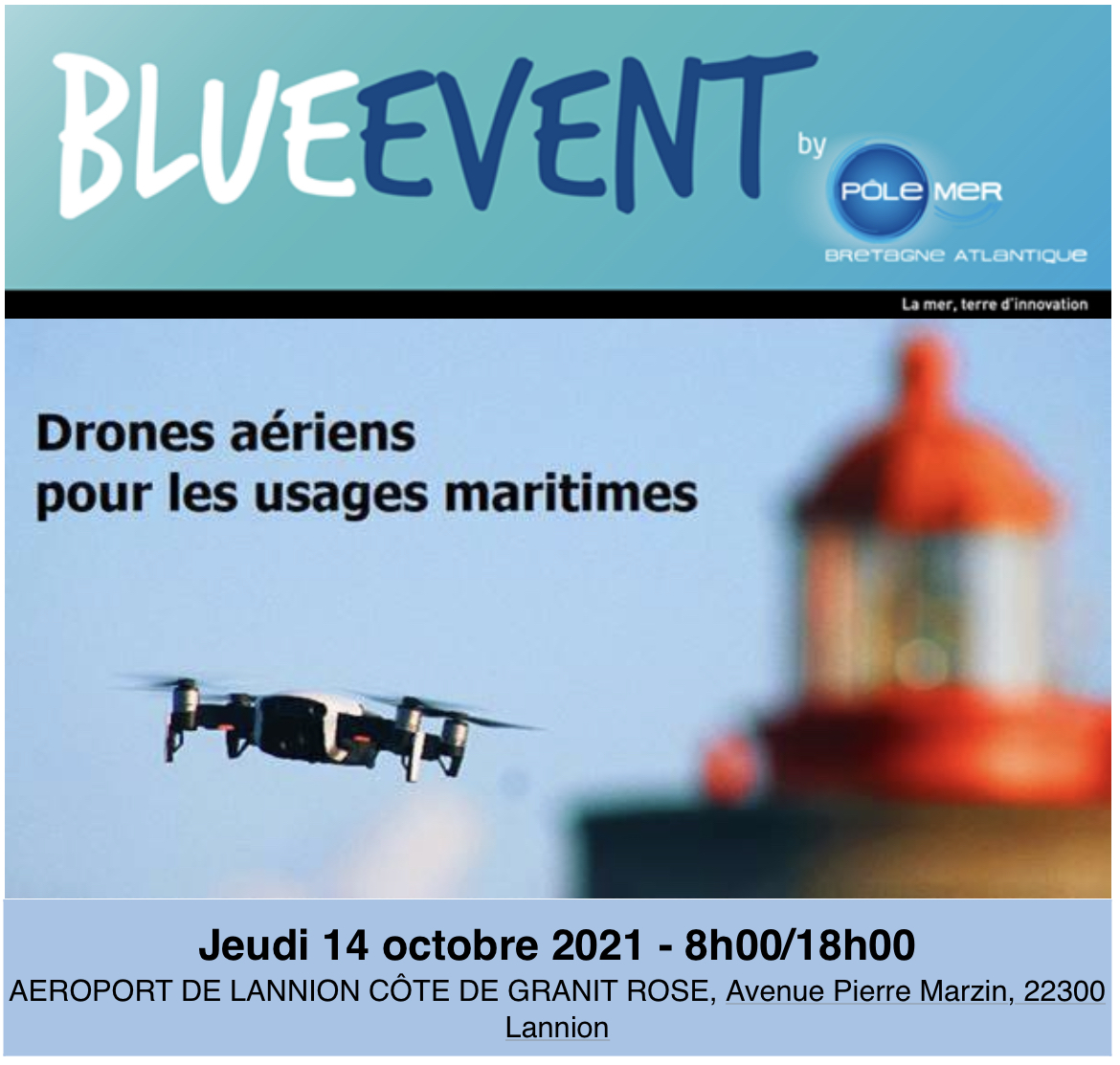 CedreBrest's tweet photo. Hier nous étions au #BlueEvent : #DroneAérien pour les usages maritimes à #Lannion et participions à la table ronde utilisation des #drones à partir des #navires &amp; leur plus-value pour détecter une #nappehydrocarbure &amp; faciliter les opérations de #lutteenmer
@PoleMerBA https://t.co/AlmAbPCFKi