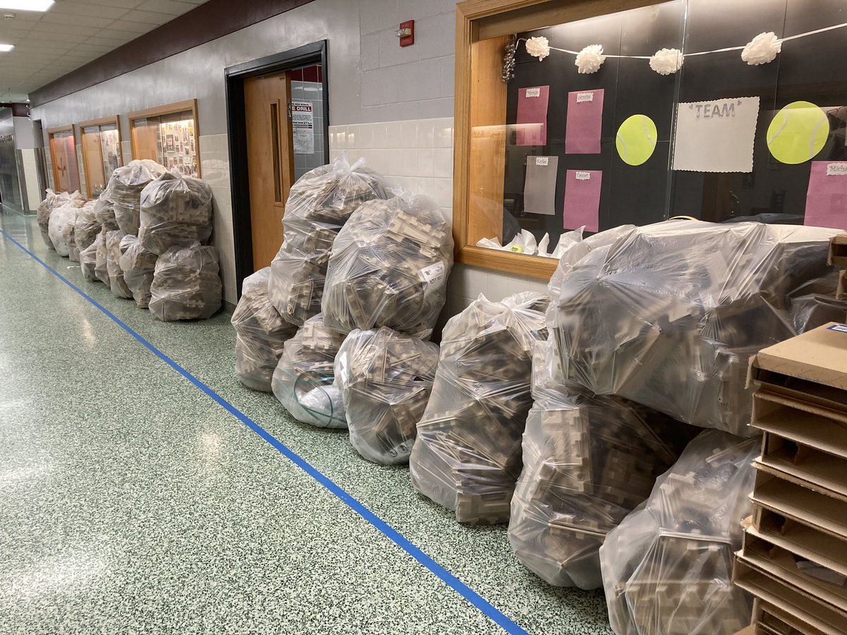 If anybody was ever curious about the work it takes to unbox and sort 550 laptops, here it is. The <a href="/NewarkCSD/">Newark Central School District</a> IT team stepped it up this morning. 800 devices in, about 2,000 more to go!