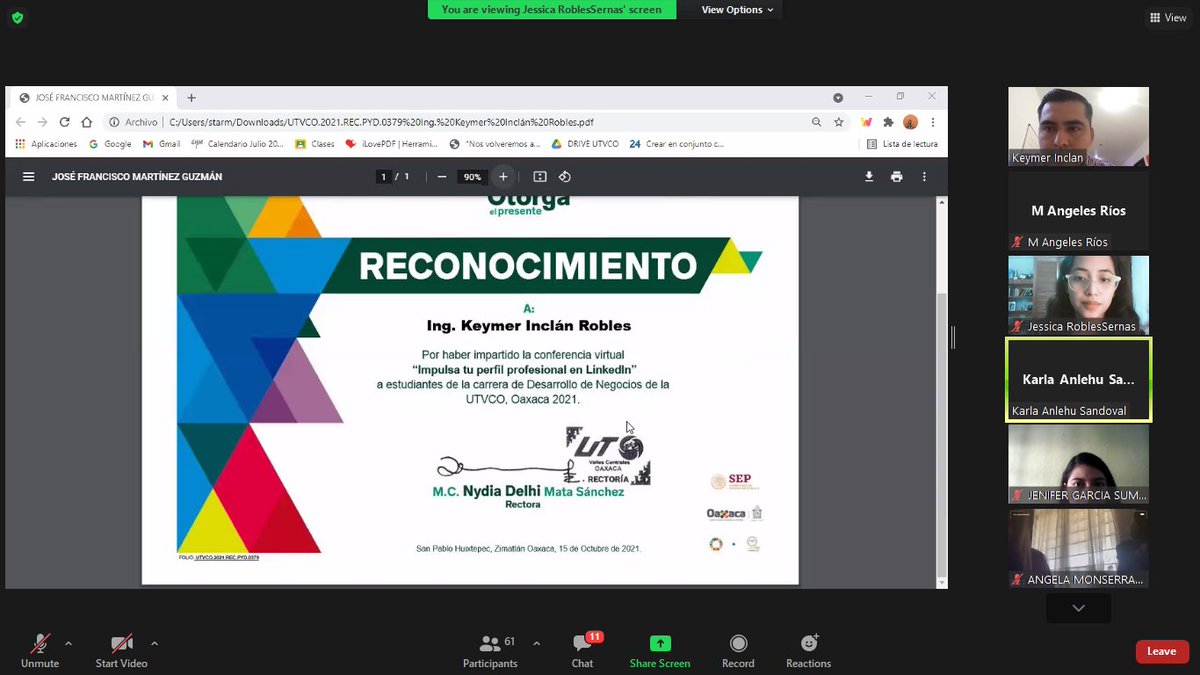 EmprenDinamicUT's tweet photo. Hoy por la mañana tuvimos la grata fortuna de escuchar la ponencia del Ing. @keymerinclan a través del tema "Impulsa tu perfil profesional en LinkedIn" Agradecemos fortalecer nuestras skills compartiéndonos tips para potencializar nuestro perfil. #LinkedIn #OrgulloUTVCO https://t.co/SSFYmjyjzf