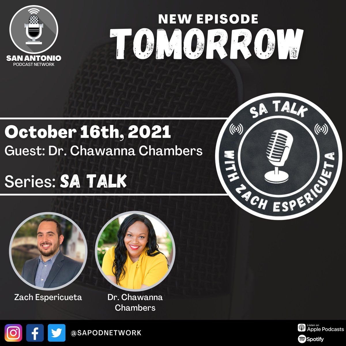 SAPodNetwork's tweet photo. ๐ฅTOMORROW: A brand new episode of ๐ฆ๐ ๐ง๐ฎ๐น๐ธ featuring @DrChaeEd!
We get to talk about the strategy surrounding school curriculum, why it's important and why we need to think twice about how we treat children. The episode drops tomorrow morning.โฐ
#SATalk #SAPodNetwork https://t.co/Yc10rsxXcV