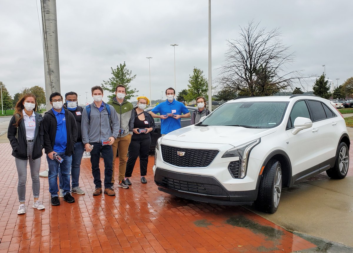 KUEngrCareers's tweet photo. Fall break career road trips were a success! Students got to see where they make Cadillacs at the GM plant and then were treated to a tour of Berry Global. #careerroadtrip #engineeringcareercenter #KUengineering https://t.co/NvYL6N3wsr