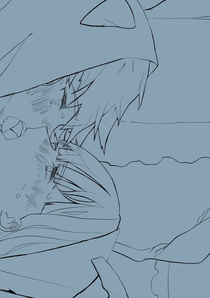 今かいてるやつの一部分です、 