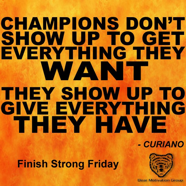 bvillones's tweet photo. This even goes for Friday!  Finish Strong my friends! 

#sales #motivation #GiveEverything #finishstrong #friday https://t.co/AHpXW4pauh