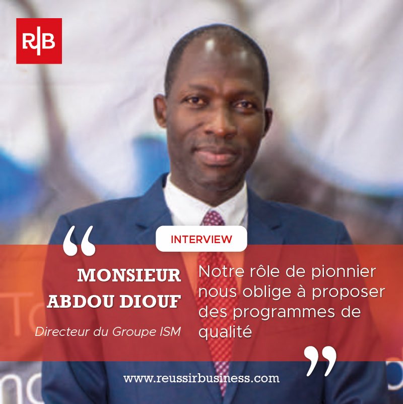 ReussirBuziness's tweet photo. Abdou Diouf, Directeur général du Groupe ISM, revient pour Réussir Business sur l’évolution et les innovations majeures initiées par le groupe scolaire durant ces dernières années.
🌐 https://t.co/pBR0g5RKwT
#ReussirMagazine #ReussirBusiness #Reussir #kebetu https://t.co/YnfMicepjt