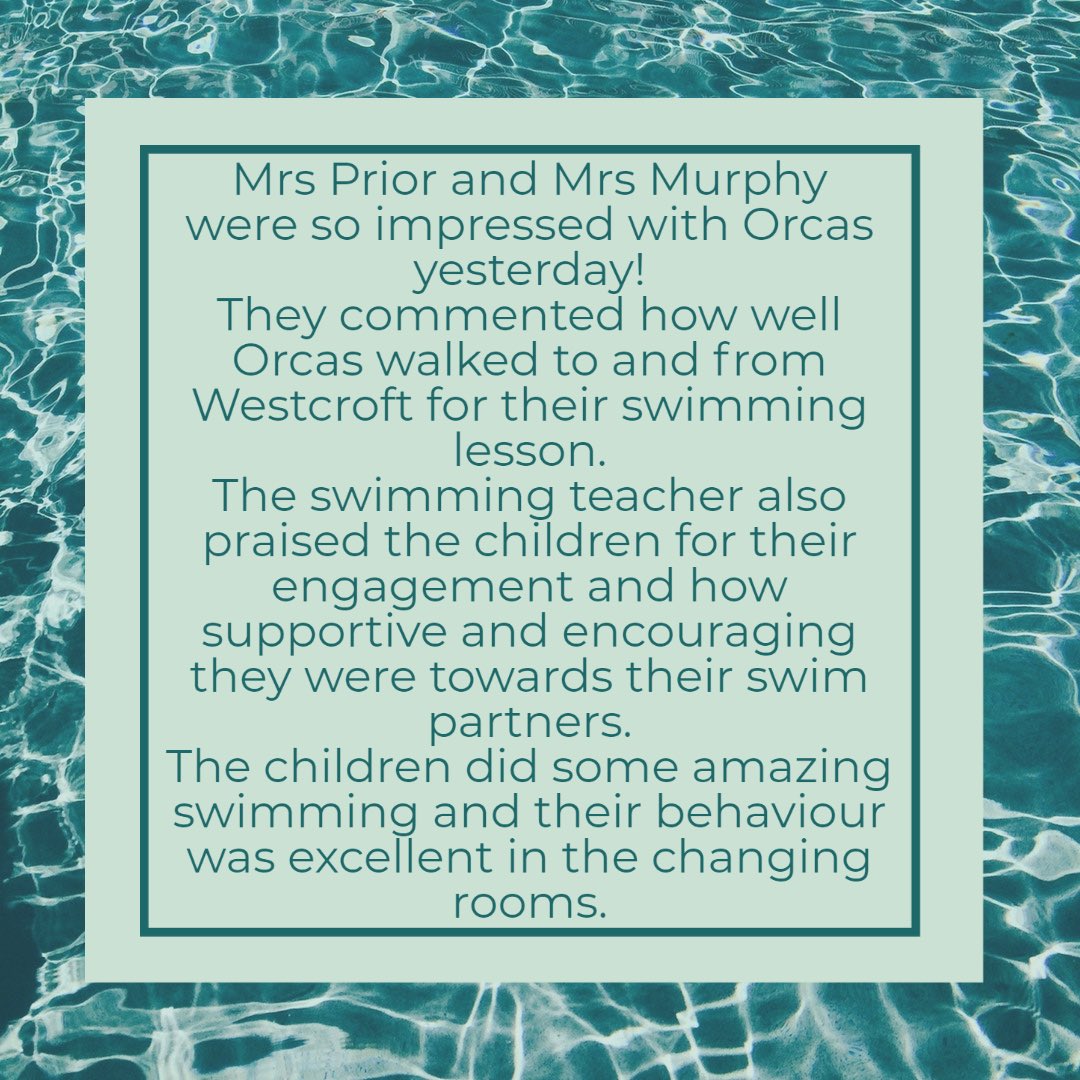 HackbridgeRocks's tweet photo. Mrs Walford and Miss Mathis are so proud of you Orcas! What lovely feedback to receive from Mrs Prior and Mrs Murphy π.
π πββοΈππββοΈ π
#HackbridgeRocks https://t.co/8OP3CTs3Tm