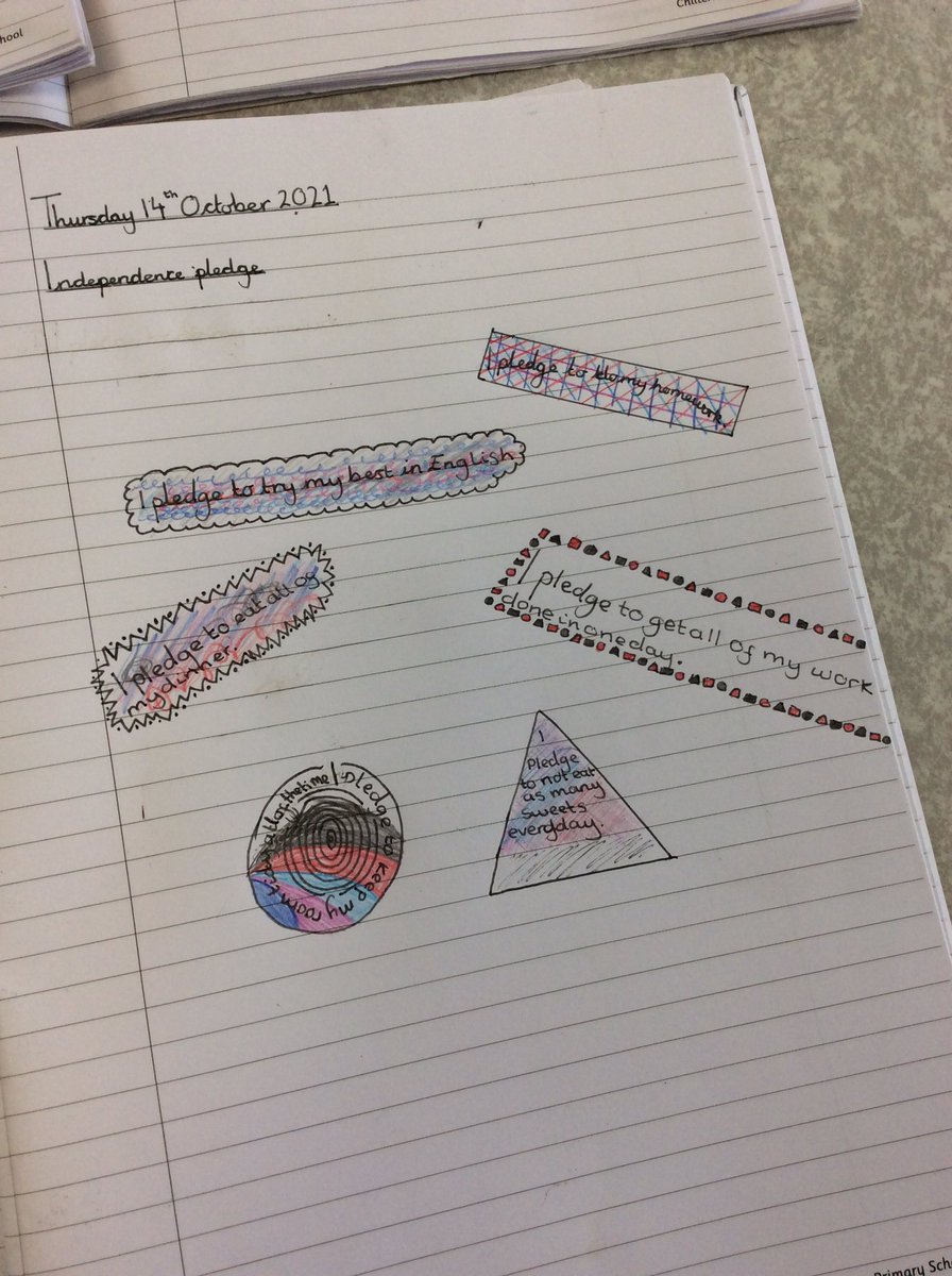 ChilternY6's tweet photo. As part of our Six Strands focus this week of Independence, we have been making our own pledges. We have some great goals to work towards.
@ChilternSch 
#SixStrands https://t.co/YZuSrj0Lpe