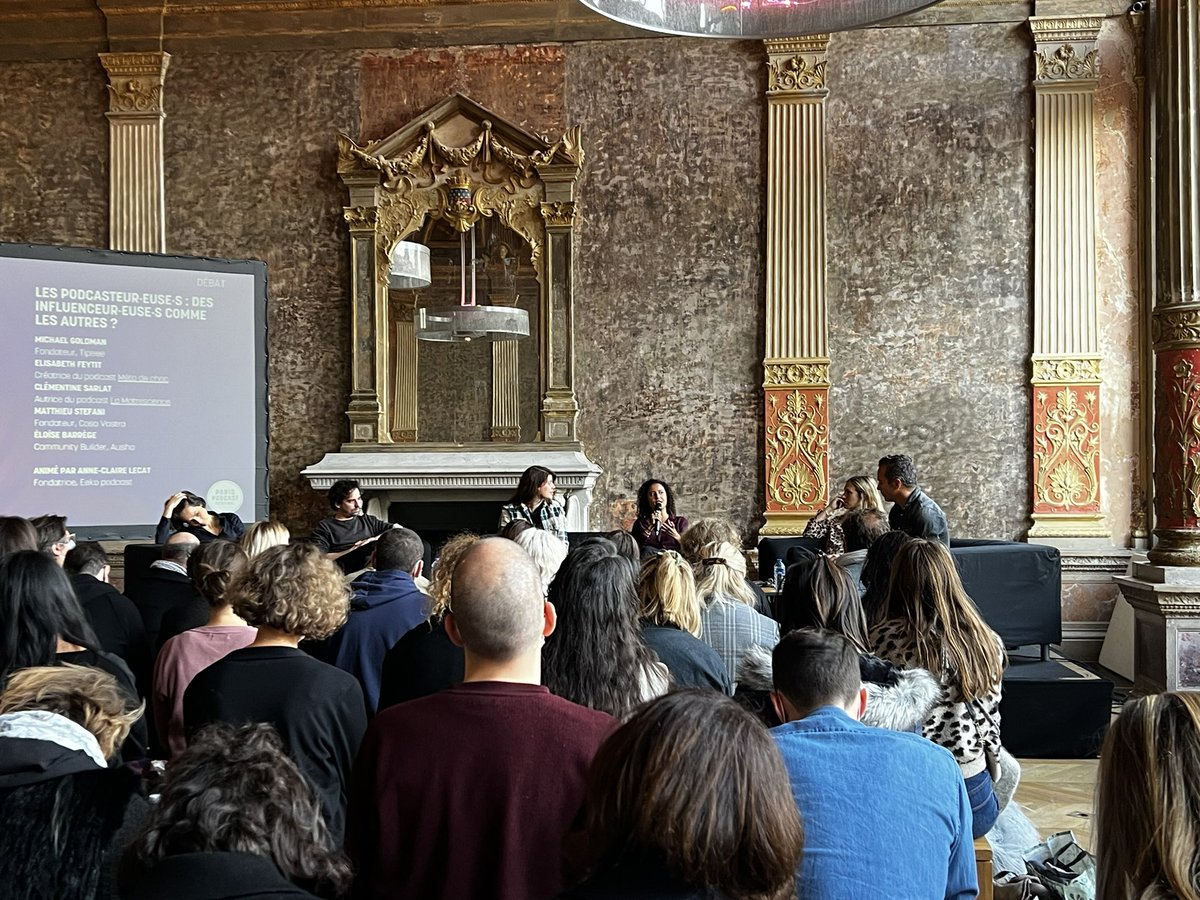 On parle du rôle d’influenceur des podcasteurs au <a href="/PodcastParis/">Paris Podcast Festival</a> avec <a href="/eloisebarrege/">Eloïse Barrège</a> de <a href="/Ausha_FR/">Ausha | Boost Your Podcast Game 🚀</a>, <a href="/Mattintouch/">Matthieu Stefani</a>, <a href="/ClemSarlat/">Clémentine Sarlat</a>, Elisabeth Feytit et <a href="/Lctac/">Anne-Claire Lecat</a> ✨
#parispodcastfestival