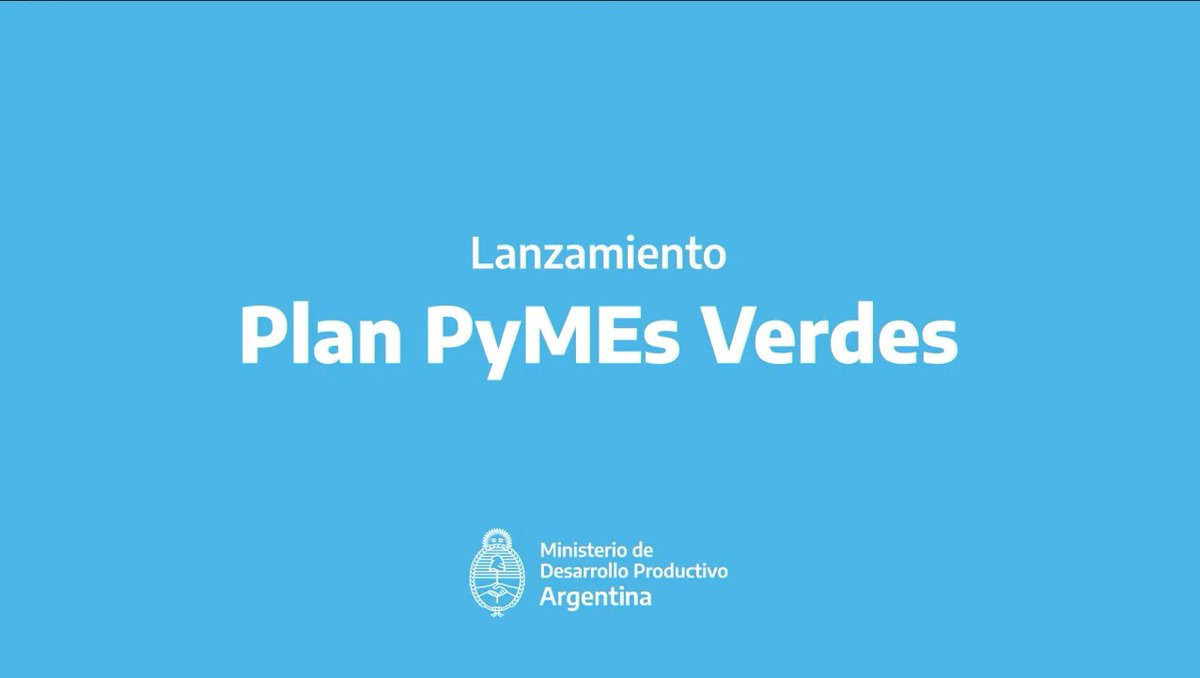 JorgeIbanezFsa's tweet photo. Participamos del lanzamiento #PyMEsVerdes impulsado por @produccion_arg, es un programa para que las empresas argentinas sean protagonistas de la transición hacia la sostenibilidad; consta de créditos, ANR, capacitaciones y asistencia técnica.
+info:https://t.co/A4lWn8X4iT https://t.co/a7EOIAvvRS