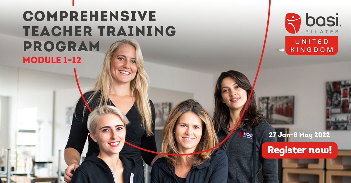 BASIPilatesUK's tweet photo. The BASI Comprehensive Teacher Training Program will start on 27 January 2022. As an enduring foundation for a career in Pilates, this comprehensive program offers complete education...
Read more: https://t.co/ek7f1CTVkR
#comprehensiveprogram #pilates #basiuk #basi https://t.co/dBWT9WGJPs