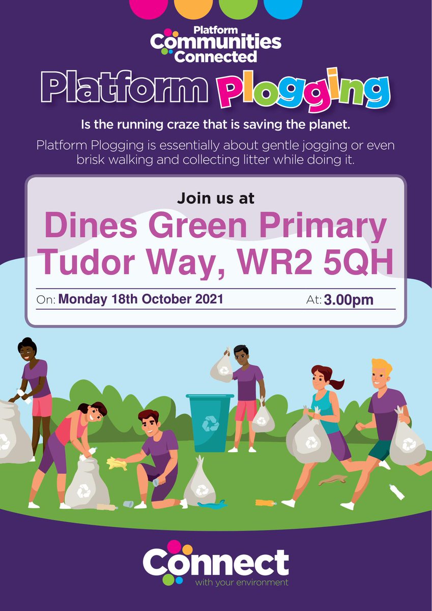 PlatformHousing's tweet photo. Want to stay fit and help the environment? If you live in #Worcester join us for #Plogging on the 18th!

#platformconnected #ConnectWithYourEnvironment https://t.co/ANazS7PXLh