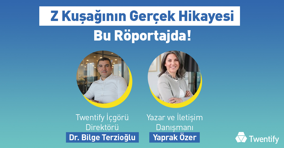 TwentifyTR's tweet photo. Z kuşağının gerçek hikayesini anlatıyoruz!
Gerçekleştirdiğimiz “Türkiye'de Z Kuşağı” araştırması raporundan detayları İçgörü Direktörümüz Dr. Bilge Terzioğlu (@biterzio), @dunya_gazetesi yazarı ve iletişim danışmanı Yaprak Özer (@yaprakozer) ile yaptığı röportajda paylaşıyor. https://t.co/GfKytBfV1D