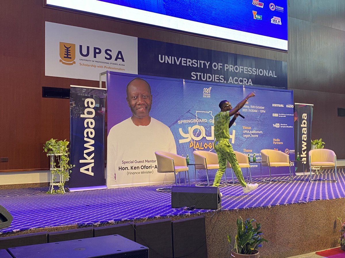 AlbertNEOcran's tweet photo. Springboard Youth Dialogues is live at UPSA Auditorium. We are also live on Joy FM, Hitz FM, YFM and Asaase FM.
#Springboard2021
#Springboard https://t.co/WrEVCChhef