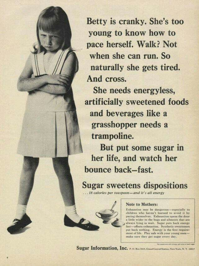 Wow, they really threw everything at trying to rebrand sugar in 1965