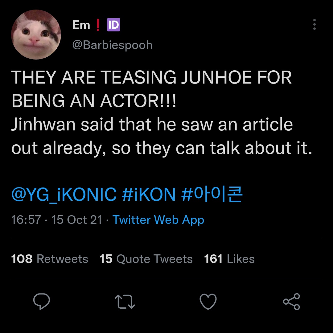 khbeanie's tweet photo. people are calling miles names and labeling her edgy and reporting her account but look what she did to the fandom!
#thanksmiles #hardcarryingikonPR #ikonicfam https://t.co/9eoDdisxDZ