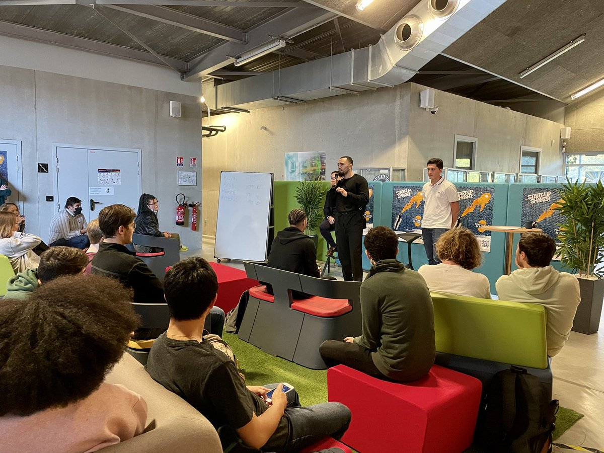 Premier Startup Shaker #PitchSession de l’année, ce jeudi 14 octobre, en compagnie de nombreux étudiants <a href="/ENSIIE/">ensIIE</a> @imt_bs et <a href="/TelecomSudParis/">Télécom SudParis</a> 🙋‍♀️🙋‍♂️

Une soirée conviviale pour tester ses idées de #startup et avoir des retours challengeant 💡🗣🚀

Un évènement <a href="/IMTstarter/">IMTStarter</a> et C-19 🖇