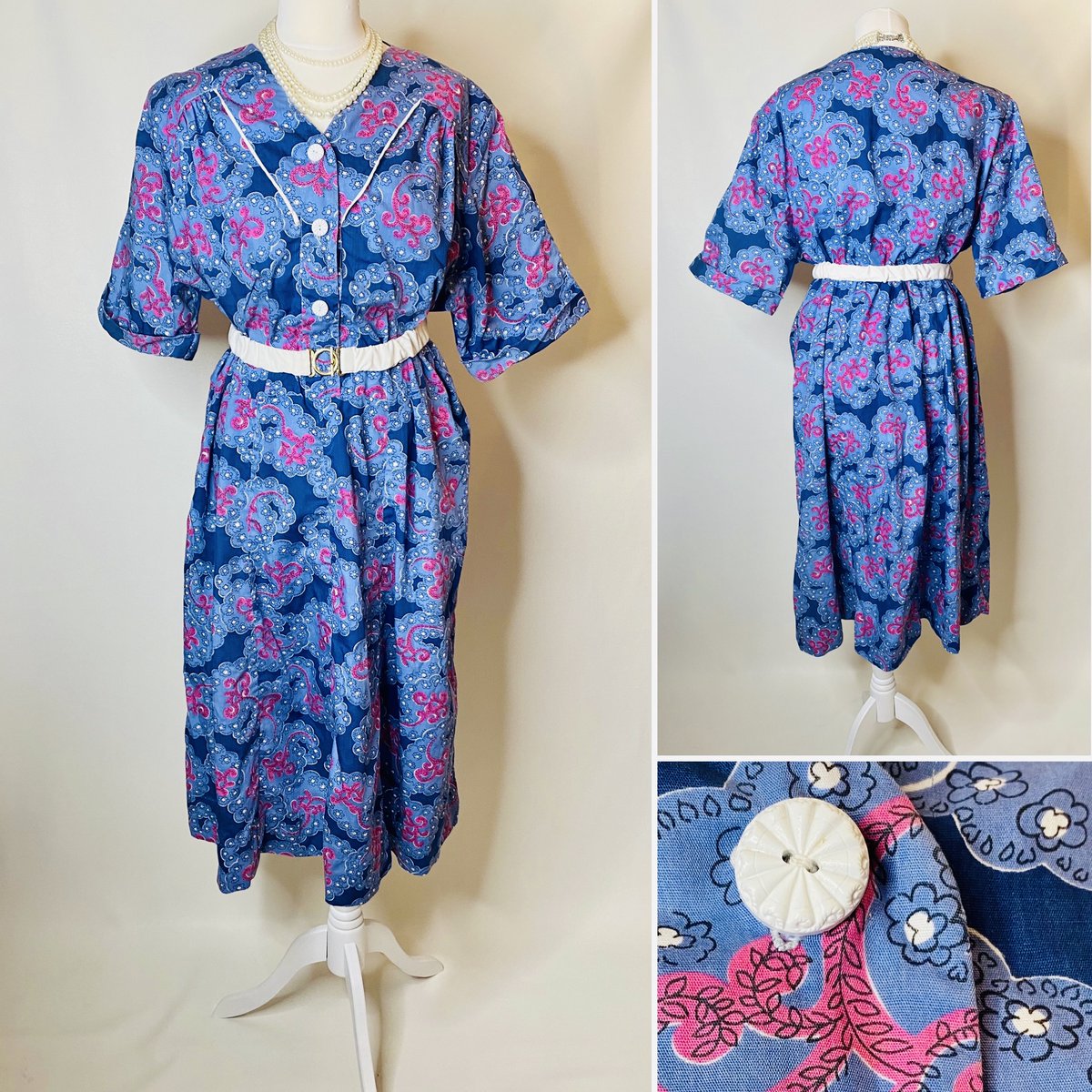 GeorginasVintag's tweet photo. Check out this stunning 1950s plus size dress! Size 26/28, £60 #georginasvintage #beltnotincluded #1950s #plussize #size28 https://t.co/JiWY1ZYdxP