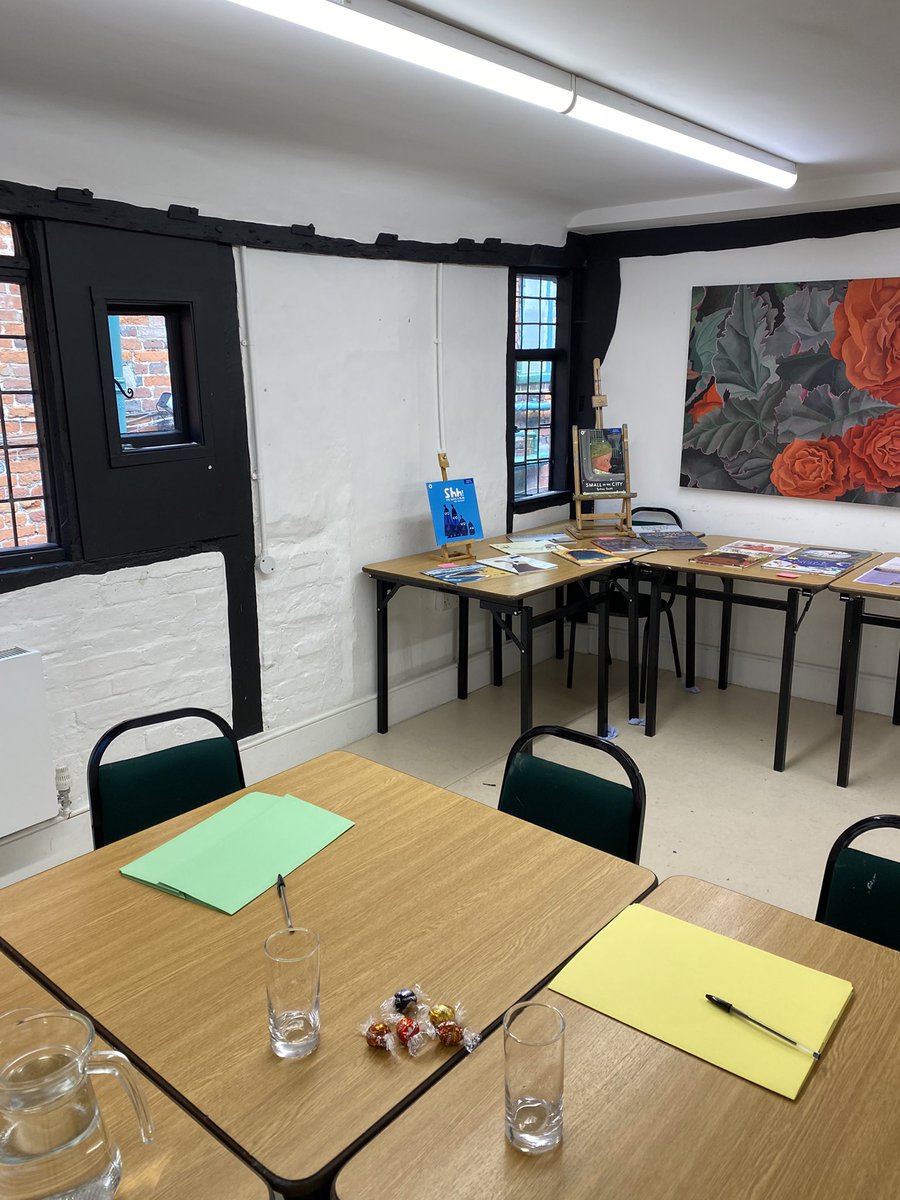 #ourfp #bookblether ready to start working with our partnership schools this afternoon for our first Transforming Your School’s Reading Culture session… @whitehorsebooks huge thanks to The White Horse Bookshop for hosting us 😊