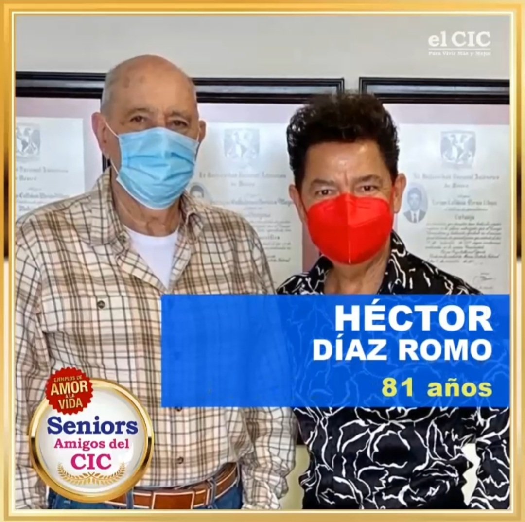 elcicags's tweet photo. 🔵 Te invitamos a seguir nuestra nueva serie de videos "SENIORS AMIGOS DEL CIC". SR. HÉCTOR DÍAZ ROMO 

Visítanos en https://t.co/INGghQbJgR

#elcicags #paravivirmasymejor #Aguascalientes #salud #amor #EjemplosDeVida

👉 https://t.co/VIkUFvPdWJ https://t.co/Wl5zFGCK61