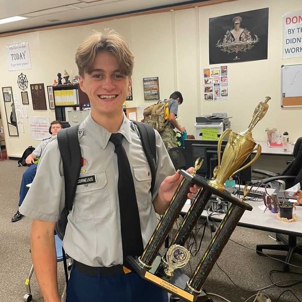 Congratulations to Cadet Cornelius for winning the Cadet of the Month Board!!