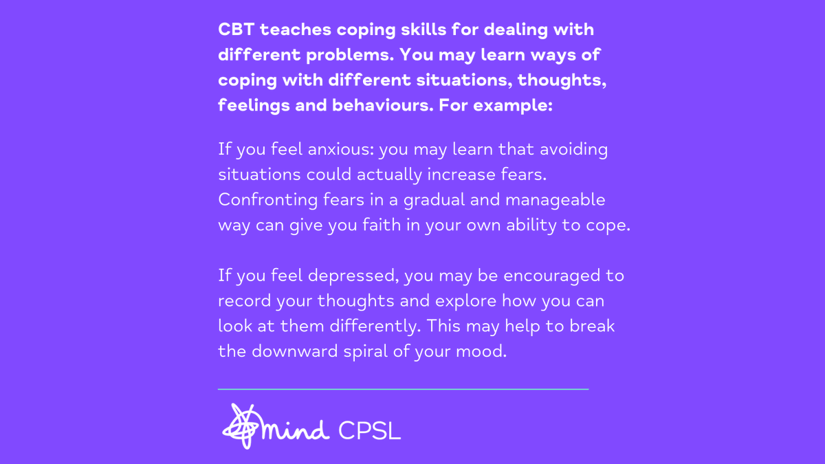 cpslmind's tweet photo. It is easy to self-refer to our CBT services to speak with a friendly professional in a safe environment. You can refer here today: https://t.co/vkZTJojaKA https://t.co/g1JkceC6cR