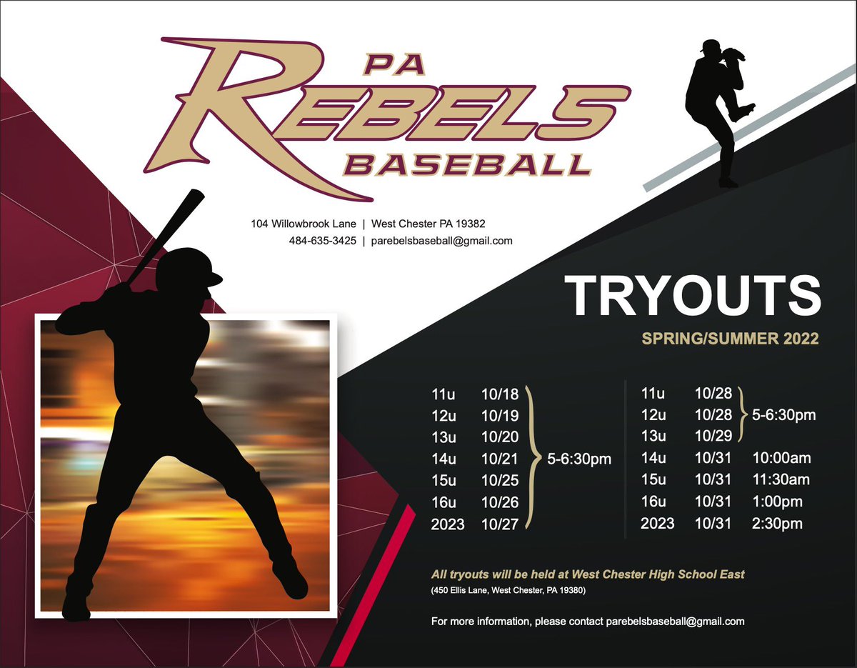 parebels's tweet photo. This summer’s tryouts dates are listed below. They run from 10/18-10/31 https://t.co/B14h7ORo2J