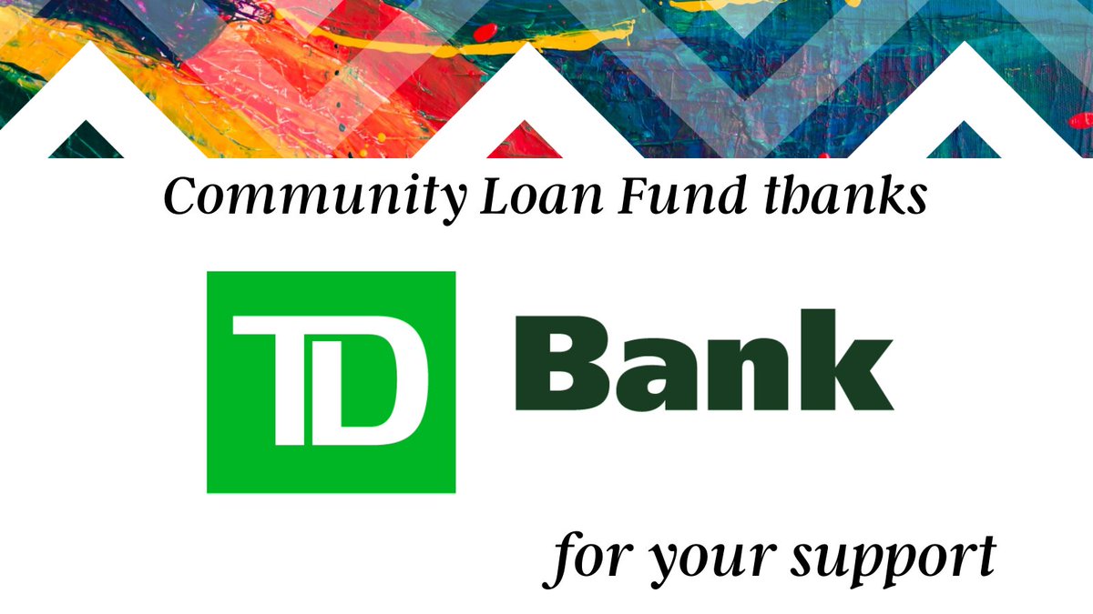 CommunityLoans's tweet image. The Community Loan Fund thanks TD Bank for your support. Thank you for joining the Honorary Committee for our October 21 Annual Event! #communitydeveloper Learn more & RSVP: bit.ly/3izHEoM