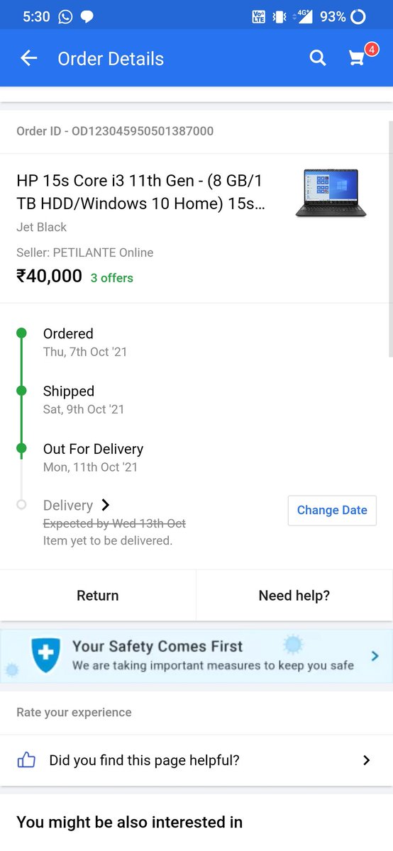 SurajSk04's tweet photo. @flipkartsupport https://t.co/YuMIkK1IJa