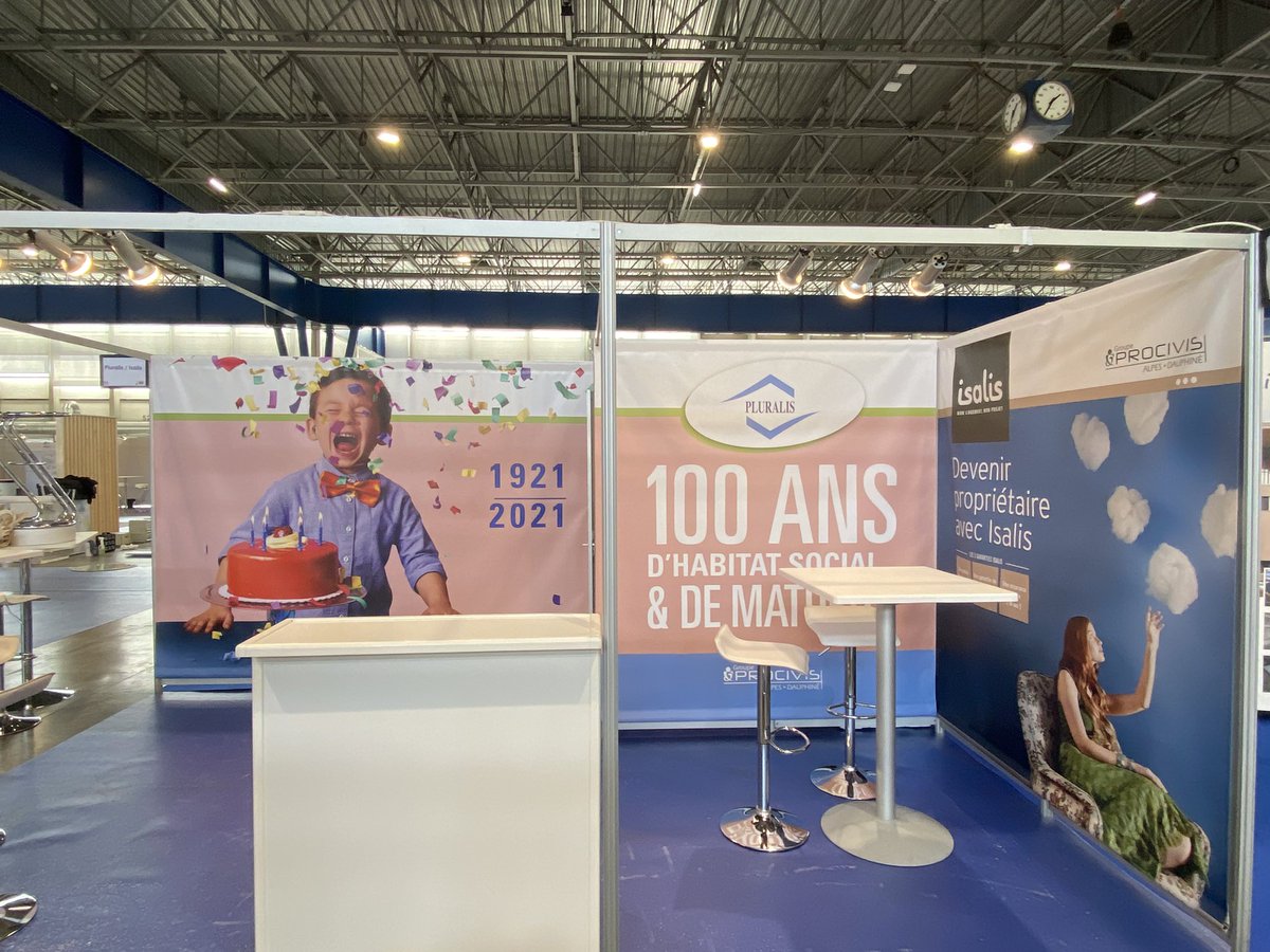 Work in progress..➡️ Demain le stand Pluralis/Isalis sera fin prêt pour accueillir les élus isérois au 63ème congrès des Maires <a href="/CDIsere/">Isère</a> ! #100ans #stand #congresdesmaires #welcome #partenaires #collectiviteslocales <a href="/Alpexpo/">Alpexpo, le parc événementiel de Grenoble</a> <a href="/VilledeGrenoble/">Ville de Grenoble</a> <a href="/Procivis/">Procivis</a> #procivislogementsocial