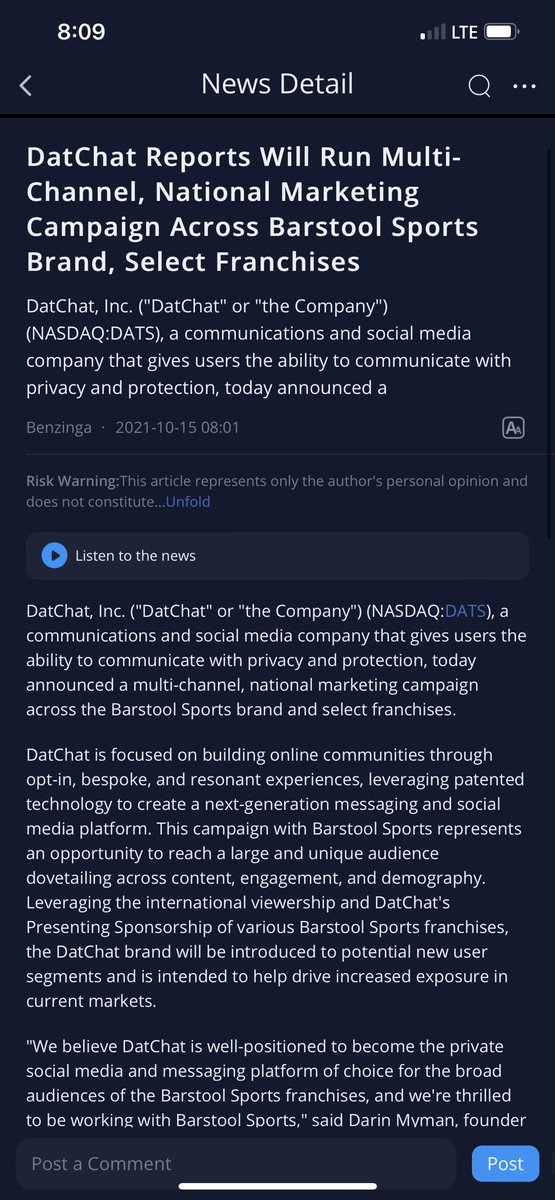 TheDonAzoff's tweet photo. One stock everybody knows the rules. $DATS https://t.co/IDMIQVS0Q8
