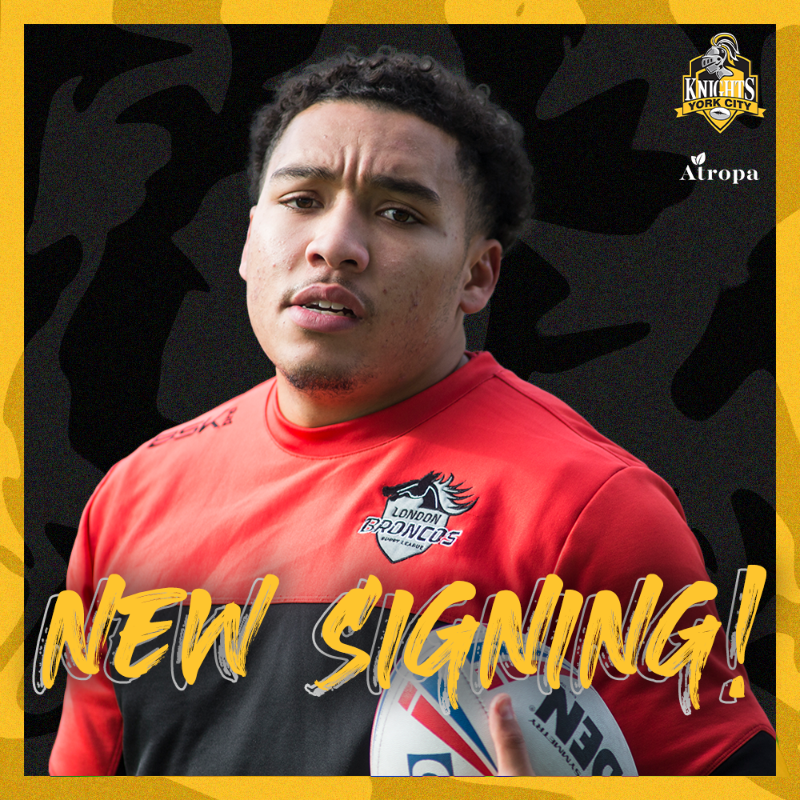 YorkRLFC's tweet photo. ✍️ In association with @AtropaPharmacy and thanks to @yck_squadbuild, we are pleased to announce that @JAMRugbyLeague centre @jacob_ogden98 has signed for the Knights on a two-year deal!

#WeAreYork⚔️