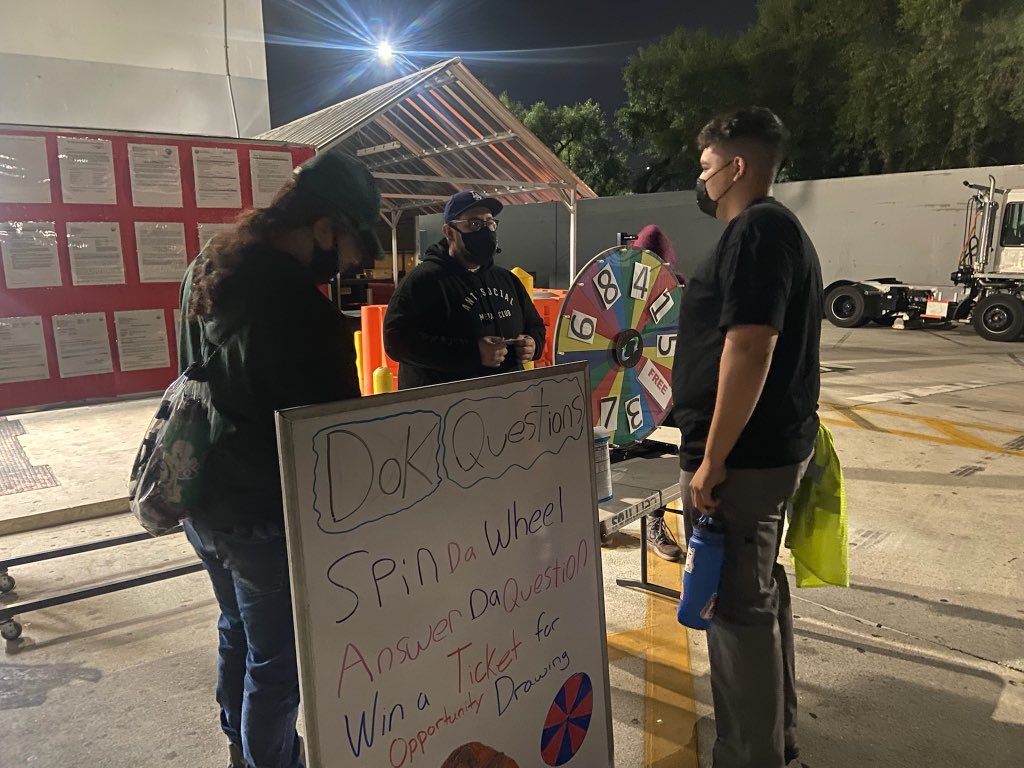 cerritospreload's tweet photo. What’s the activity for the day? DOKs!!! Spin the wheel, answer the DOK question and win a PRIZE! 😆🏆🥇🎖🏅📝🎁 #KnowYourDOKs #LetsAllBeWinners #UPSPreload #LetsGo !!!!! https://t.co/IlFb53pret