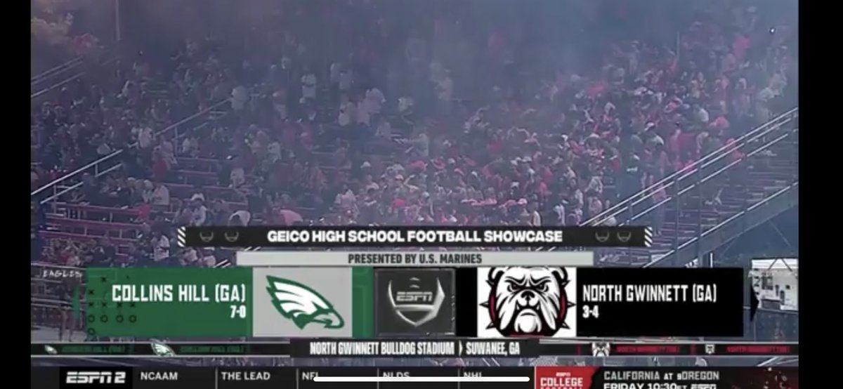 Very exciting pre game Thursday on our #HSFB game with the #1 Georgia Bulldogs head coach arriving in a helicopter just minutes before kickoff in Suwanee, GA on ESPN2. #RossPS
