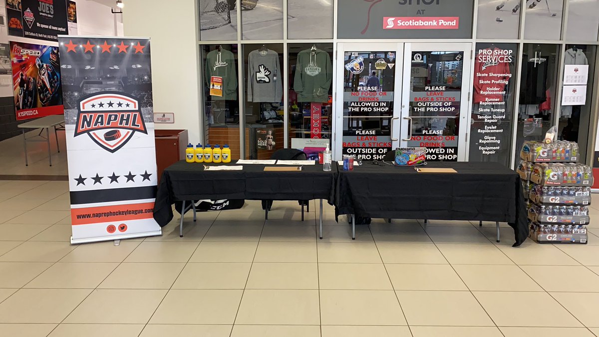 All set for opening day of the NAPHL Showcase at Scotiabank Pond! #prepschoolhockey