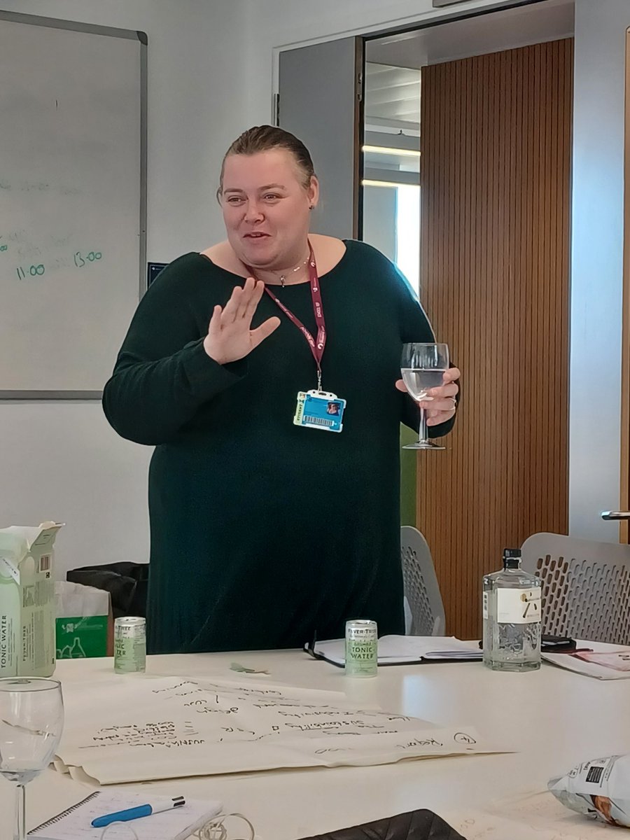 Our fabulous business school rep <a href="/vonneyd1979hill/">yvonne collier</a> proving that every Food and Beverage teaching session is better with Japanese craft gin 😁
#Hospitality