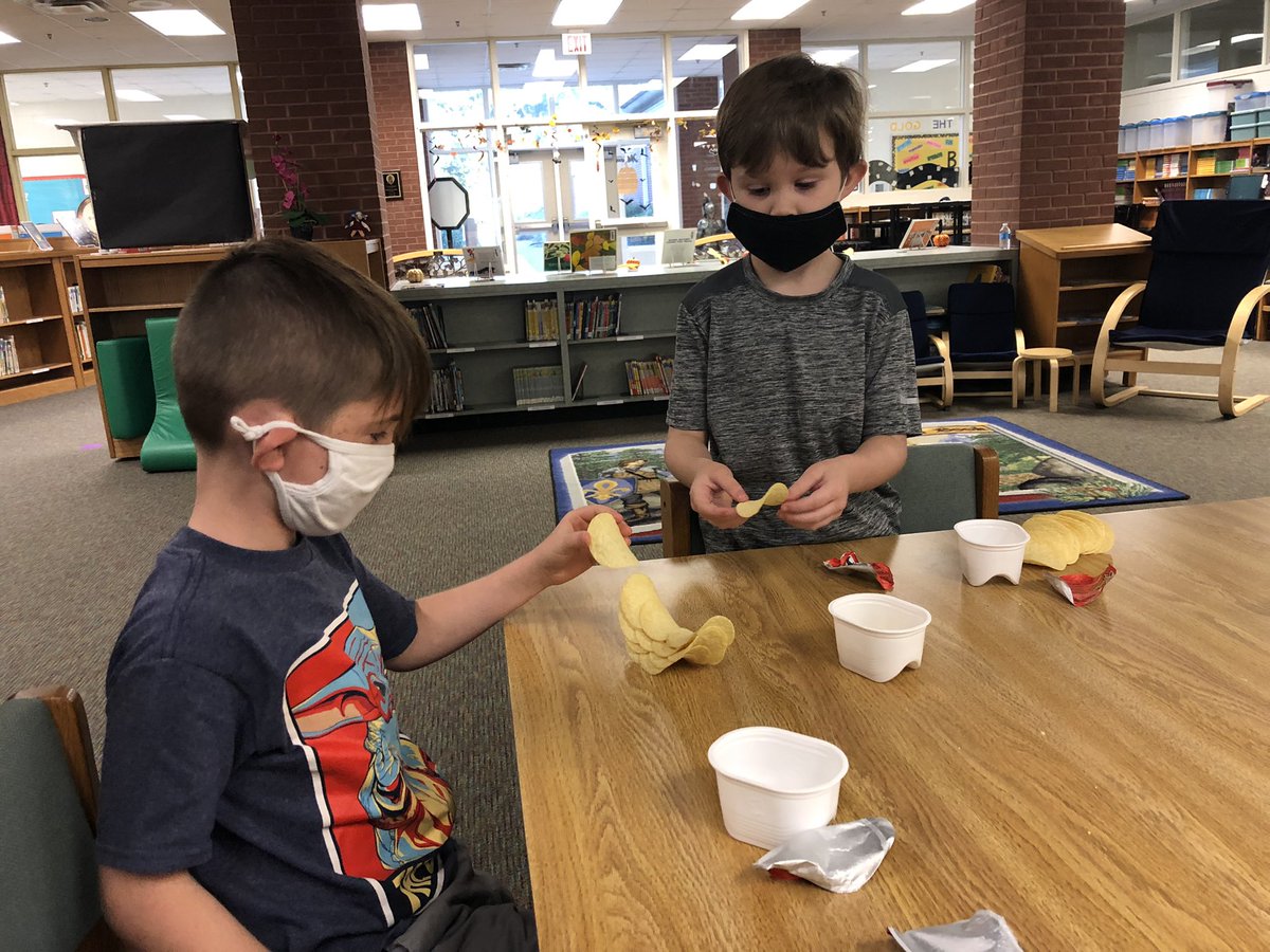 FletcherInFirst's tweet photo. @gfletchy Pringle ringle rocks!  They decided they wanted to try making their own after finishing their 3 Act!  @NHE_HCS https://t.co/YLrHQebmOp
