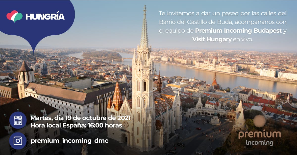 PremiumIncoming's tweet photo. #LIVEBudapest Join us with the #PremiumIncomingBudapest team and visit Hungary live🤩!!! Tuesday 19, Local time (Spain): 16H ...! 
Do not miss it!! @PremiumIncoming #VisitHungary #HungaryAwaitsYou https://t.co/uObA2GuAg1