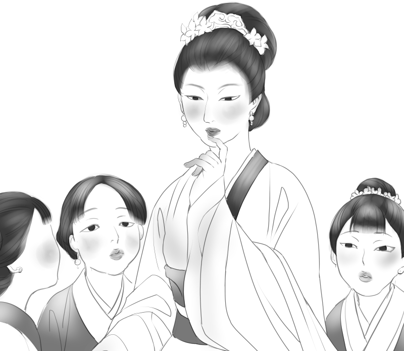 収録話解説①
ネーム→完成原稿。ネーム段階でも水蓮さまはなんか分かる!
三枚目は壁の絵全体図。周りの少女たち三人描いてたのに雑誌掲載時はなぜか二人しか見えない構図にしてたので、単行本では三人入るようにしました。 #薬屋のひとりごと #サンデーGX 