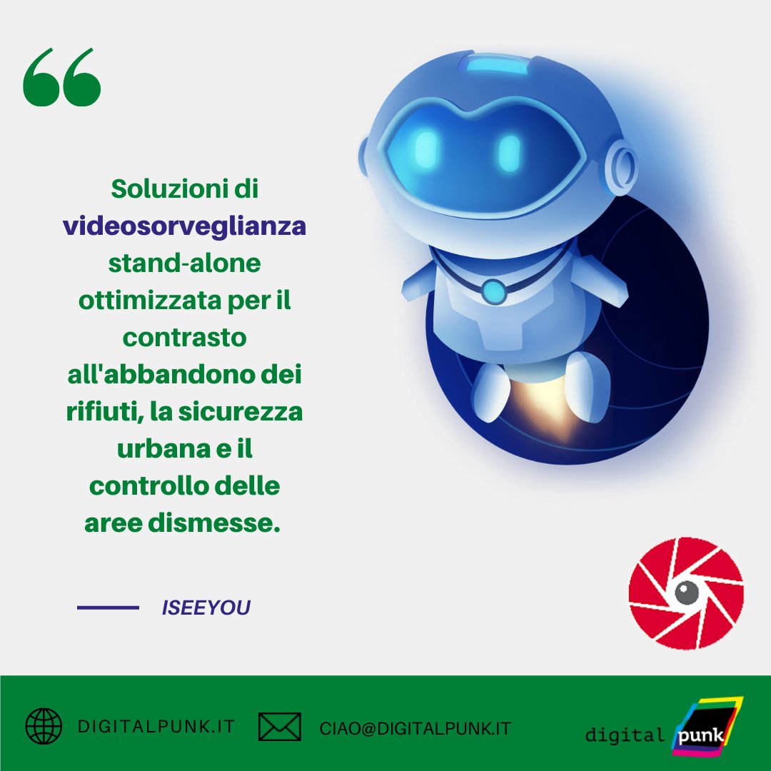 ISeeYou_Tech's tweet image. 𝑬𝒇𝒇𝒊𝒄𝒂𝒄𝒊𝒂. 𝑺𝒊𝒄𝒖𝒓𝒆𝒛𝒛𝒂. 𝑺𝒆𝒎𝒑𝒍𝒊𝒄𝒊𝒕à. 𝑽𝒆𝒍𝒐𝒄𝒊𝒕à. 
Ideale per tutti i contesti di video-sorveglianza, anche dove altri non arrivano!
iseeyou.tech/it/

#sorveglianza #security #iseeyou #soluzione