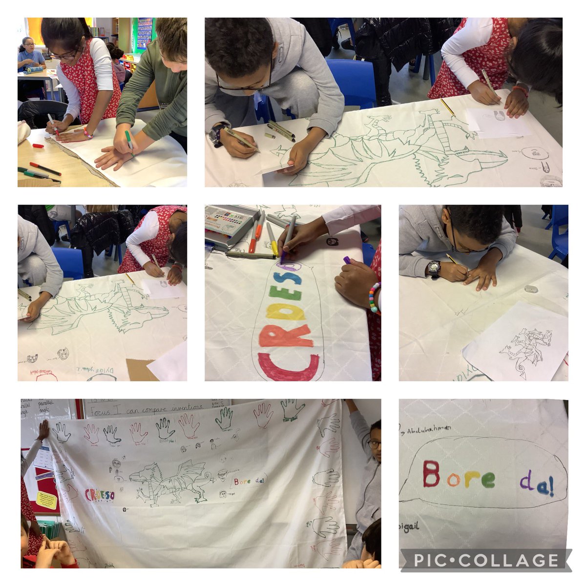 Castnewydden have been creating their own Welsh tapestry and thinking about their identity.
#ShwmaeSumae21