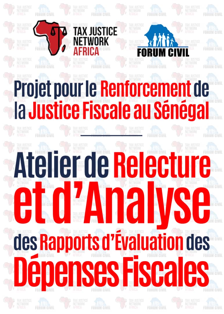 Problematic of tax exemptions in Senegal <a href="/GA4TJ/">Global Alliance for Tax Justice (GATJ)</a> <a href="/TaxJusticeAfric/">Tax Justice Network Africa</a> <a href="/TI_France/">Transparency International France</a> <a href="/Youth_TJN/">Youth for Tax Justice Network</a> <a href="/ATAFtax/">ATAF</a> <a href="/usembassydakar/">U.S. Embassy Senegal</a> <a href="/CESTIDAKAR/">CESTI DAKAR</a> <a href="/bayemomardieng/">Momar Dieng</a> <a href="/Guineenews/">Guineenews.org</a> <a href="/OxfamAuSenegal/">Oxfam au Senegal</a> @OxfamPanAfrica @oxfamwestafrica <a href="/OSIWA1/">Open Society-Africa</a> <a href="/alliance_ed/">TaxEdAlliance</a> <a href="/ActionAid/">ActionAid</a> <a href="/ActionAid_Kenya/">ActionAid Kenya</a>
