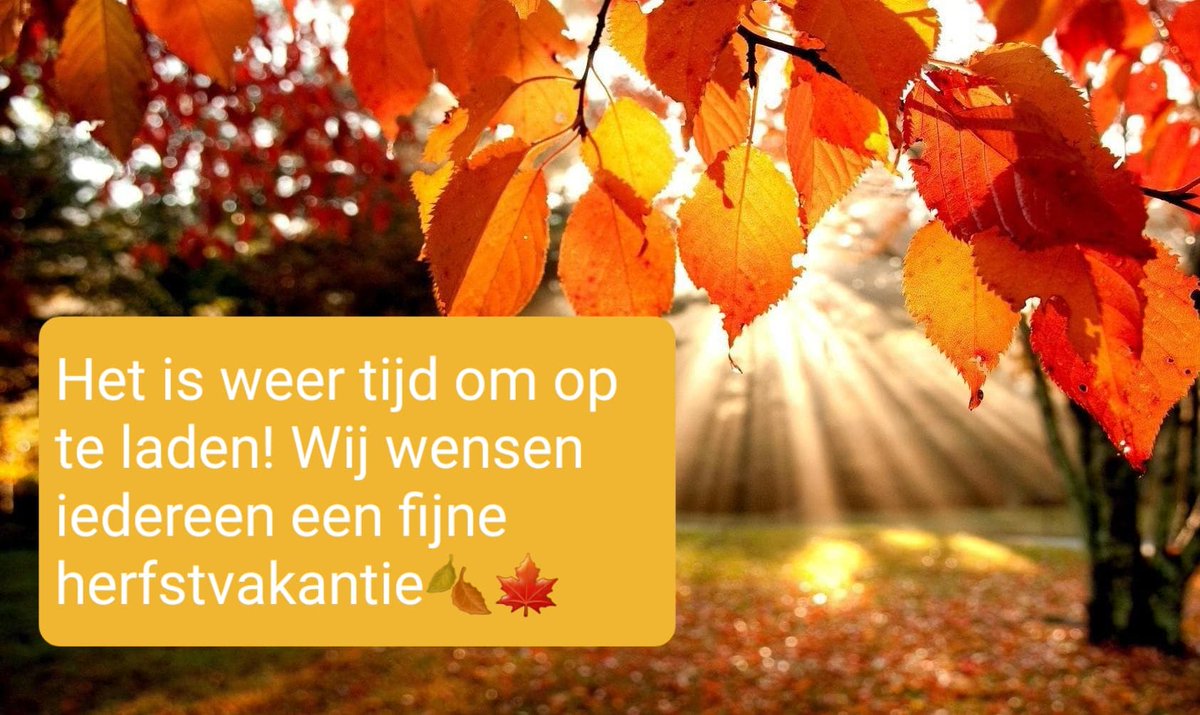 We gaan even opladen! 
#herfstvakantie #mbo #genieten #blijfgezond