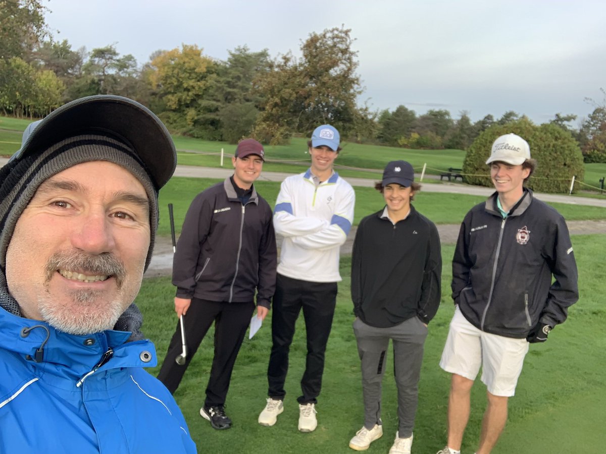 storm_schmidt's tweet photo. @NCSSAASports a big congrats to the city champs for golf this year.  Scores of 71, 78 and 84 took the 🏆 with Hudson shooting lowest round of the tourney (71) @SouthCarletonHS @MarshesGolfClub https://t.co/GXS2eir16t