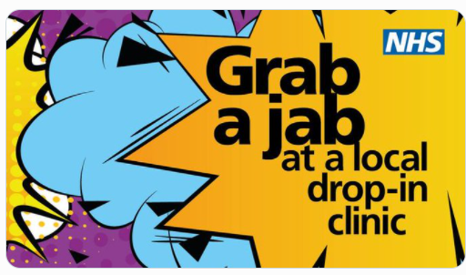 NHSSTW's tweet photo. Get your #COVIDVaccine at a walk-in vaccination clinic and get protected. 

#GrabAJab today at: 
💉Emmanuel Church, 8am-6pm
💉Teldoc, 1.30pm – 7pm 
💉@telfordutd, 8am-6pm 
💉Turreff Hall, 9am – 6pm 
💉Woodside Pharmacy, 9am – 6pm https://t.co/YTpUeCJ2vf