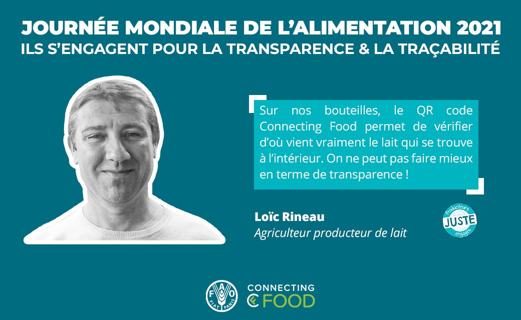 connecting_food's tweet photo. Découvrez les témoignages d'@AgnesTEXIER et @audjrino agriculteurs @JusteEtVendeen @Marque_Juste à l'occasion de la #JourneeMondialedelAlimentation.
#Traçabilité #Transparence #MarqueResponsable #WorldFoodDay https://t.co/Qwp8Knk4rh