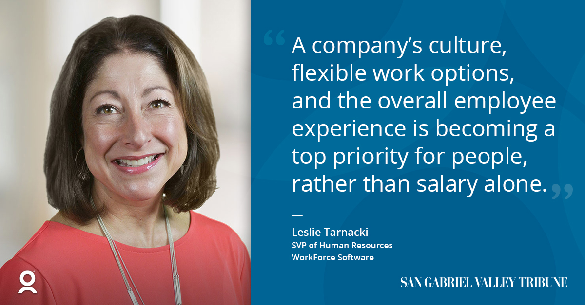 HelenHayward's tweet photo. Current job seekers aren’t settling for just any open opportunity. Read thoughts from Leslie Tarnacki, SVP of HR at WorkForce Software, on how to address changing expectations. https://t.co/nXEmRv7Gqz #MakingWorkEasy https://t.co/0tAqve2fV3