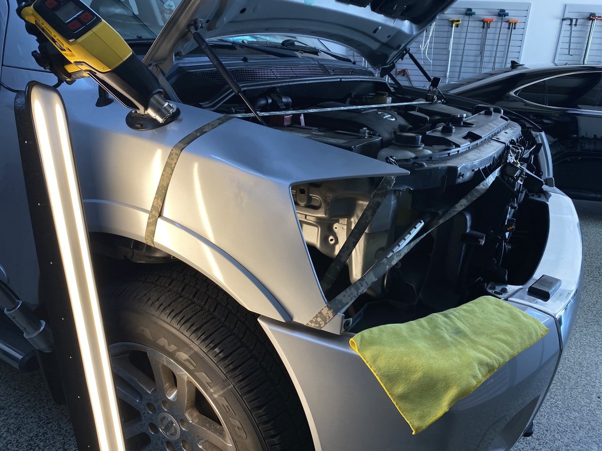 DentTechInc's tweet image. Another happy client!😁We removed the dent on this Nissan Titan and made it look brand new again. Flawless and perfect, just the way we like our results. 👊Have a #dent or #ding on your vehicle? Give us a ring📱to fix that ding! Text or call 904-705-3464.