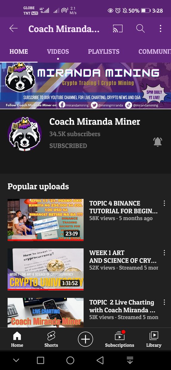Pit_Vicente's tweet photo. Marami talagang salamat sa lahat ng tinuturo mo coach, subscriber na ako since below 1k pa yung subcribers mo. Dito ko lang talaga natutunan lahat. Sana magpatuloy ka sa pagtulong sa mga gustong matuto about crypto. God bless sa inyo coach at sa lahat ng moderators.Alabyo 3000x❤️ https://t.co/ys15RLhA4O